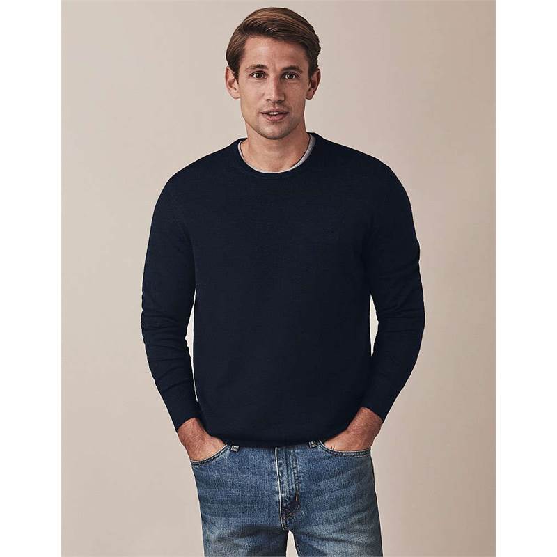 Crew Clothing Mens Merino Crew Neck Jumper-4